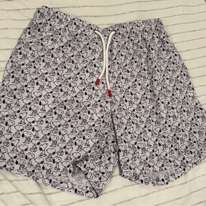 Peanuts Snoopy Black and White Shorts